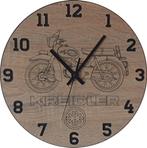 Themaklok met een Kreidler Florett eitank brommer als thema, Ophalen of Verzenden, Nieuw, Wandklok