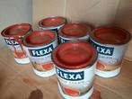 8x FLEXA LAK 0,75L - 7035 couleur locale toscane rood, Doe-het-zelf en Verbouw, Verf, Beits en Lak, Nieuw, Lak, Ophalen of Verzenden