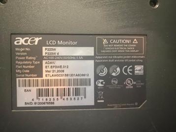 Acer P223W LCD monitor beschikbaar voor biedingen