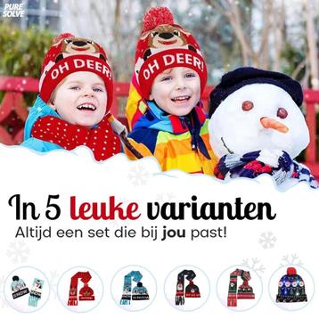 Partij handel kinder kerstmuts met sjaal led beschikbaar voor biedingen