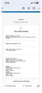 K3 reunie kaartjes 8 oktober 2025, Tickets en Kaartjes, Twee personen