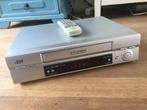 Vintage Jvc Hr-j590Eu Vhs recorder videospeler remote Getest, Gebruikt, J@j.nl, Nederland, VHS-speler of -recorder
