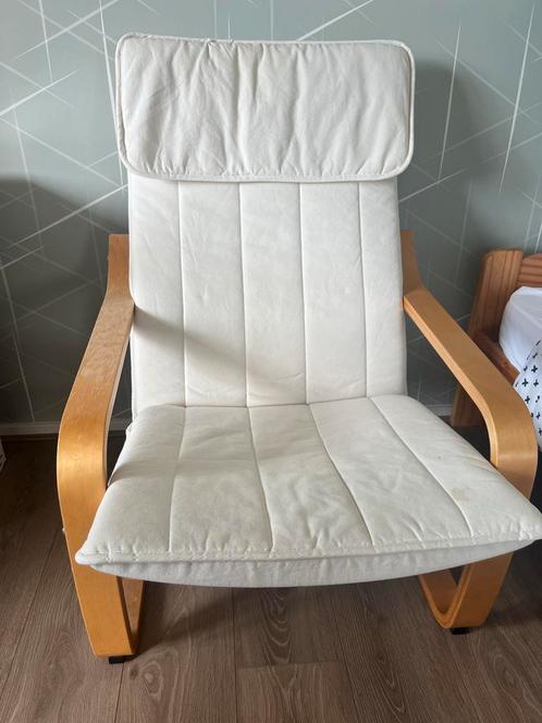 Comfortabele fauteuil IKEA Poäng, Huis en Inrichting, Fauteuils, Gebruikt, Hout, 50 tot 75 cm, 75 tot 100 cm, Ophalen