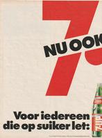 retro reclame 1977 7Up Seven-Up frisdrank rode etiket, Verzamelen, Verzenden, Overige typen