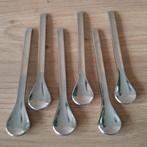 6 NESPRESSO LEPELTJES, Verzenden, Zo goed als nieuw, Rvs of Chroom, Vaatwasserbestendig