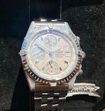 Breitling Chronomat A13350 parelmoer plaat witgouden bezel beschikbaar voor biedingen