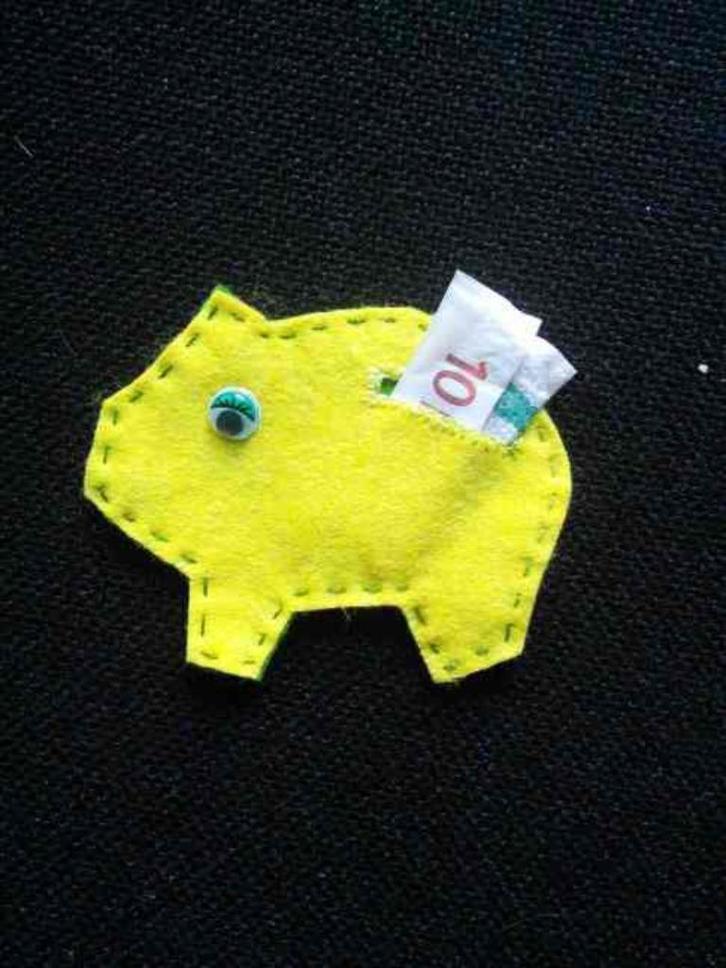 GELD KADOTASJE, vilt, handwerk, Hobby en Vrije tijd, Feestartikelen, Nieuw, Overige typen, Overige, Ophalen of Verzenden