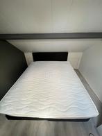 Boxspring 160x200 met matras en topper, Huis en Inrichting, Slaapkamer | Bedden, Ophalen, Zwart, Tweepersoons, Zo goed als nieuw
