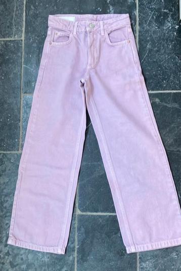 Mooie zara jeans oud roze / lila 128-134. Als nieuw beschikbaar voor biedingen
