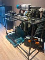 Gratis! IKEA Tafel met Glas en Metalen Onderstel, Huis en Inrichting, Ophalen, Gebruikt, 50 tot 100 cm, Glas