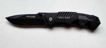 Black Sable Folding Lock Knife Zakmes Werkmes Survivalmes beschikbaar voor biedingen