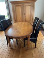 Eettafel met stoelen, Ophalen, 50 tot 100 cm, Zo goed als nieuw, 150 tot 200 cm