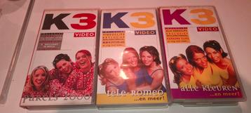 3 videobanden van de originele K3 beschikbaar voor biedingen