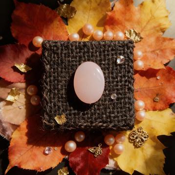 Perzikkleurige Agaat Cabochon - Khorasan, Iran beschikbaar voor biedingen