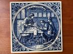De koopman- Beroepentegel Jan Luyken Delfts Blauw, Antiek en Kunst, Ophalen of Verzenden
