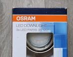 Nieuwe OSRAM LED Downlight 3 spots 220V, Nieuw, Plafondspot of Wandspot, Led, Ophalen of Verzenden