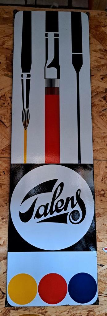 Mooi Talens vintage emaillen reclame bord, Verzamelen, Merken en Reclamevoorwerpen, Gebruikt, Reclamebord, Ophalen
