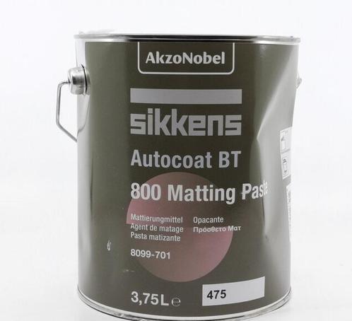 Sikken verf 3,75L autocoat BT 800 matteringsmiddel 475, Doe-het-zelf en Verbouw, Verf, Beits en Lak, Nieuw, Verf, Minder dan 5 liter