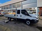 Iveco Daily 35S17 Hi-Matic Pick up / Kraan HIAB / Dubbele Ca, Auto's, Bestelauto's, Automaat, Stof, Gebruikt, 4 cilinders