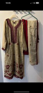 Pakistaanse jurk (shaposh), Kleding | Dames, Gelegenheidskleding, Overige typen, Verzenden, Zo goed als nieuw, Maat 36 (S)