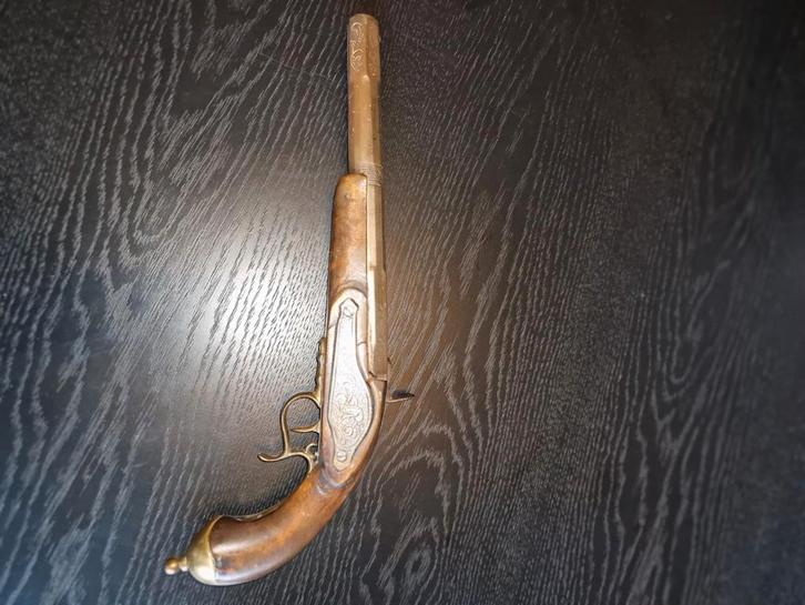 Antiek Frans Percussie pistool, Antiek en Kunst, Antiek | Overige Antiek, Ophalen of Verzenden