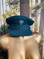 Prachtige vintage platte pet ambtenaar maat 57, Hassing, Hassing, Ophalen of Verzenden, Hassing