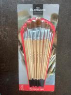 Kwasten / Penselen Van Bleiswijck 1 tm 12 Flat Brush [Nieuw], Hobby en Vrije tijd, Schilderen, Ophalen of Verzenden, Nieuw, Penseel of Kwast
