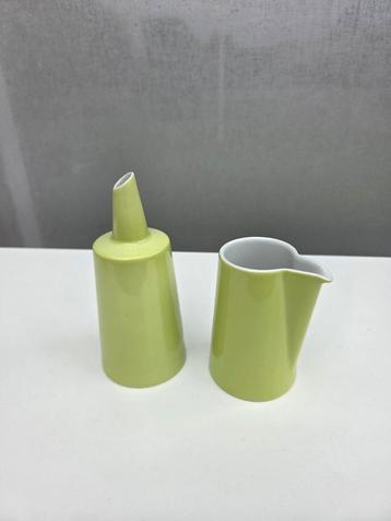 Arzberg Tric Melkkannetje & Suikerstrooier Lichtgroen beschikbaar voor biedingen