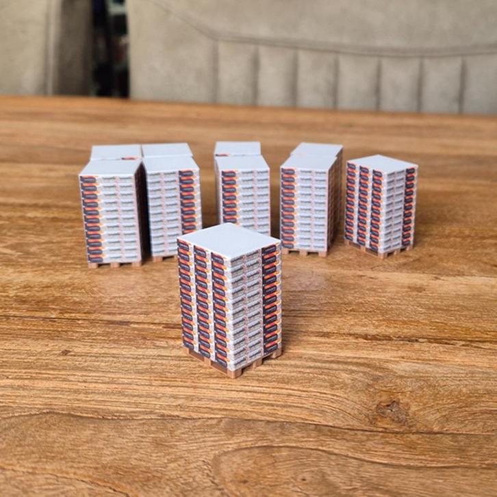 Pallet met dozen Paprika- Set van 10 – 1-50, Hobby en Vrije tijd, Modelauto's | 1:50, Nieuw, Bus of Vrachtwagen, Overige merken