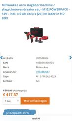 Milwaukee M12 Fuel: Slagschroevendraaier, Klopboor, zaag, Doe-het-zelf en Verbouw, Gereedschap | Boormachines, Gebruikt, Ophalen of Verzenden