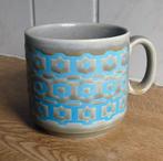 KilnCraft vintage beker grijs blauw made in England, Gebruikt, Ophalen of Verzenden, Overige stijlen, Kop(pen) en/of Schotel(s)