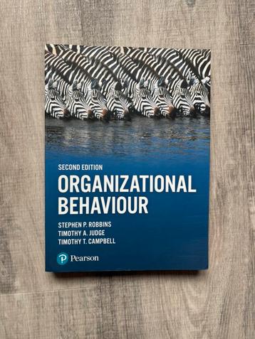 Organizational Behaviour Second Edition beschikbaar voor biedingen