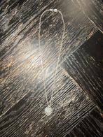 Zilveren ketting met hart hanger, Ophalen of Verzenden, Zo goed als nieuw, Zilver, Met hanger