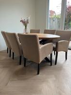 6 eetkamerstoelen gratis op te halen., Huis en Inrichting, Stoelen, Ophalen, Gebruikt, Stof, Vijf, Zes of meer stoelen