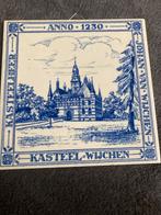 Delfts Blauw Tegeltje Kasteel Wijchen 1230, Antiek en Kunst, Antiek | Wandborden en Tegels, Ophalen of Verzenden