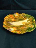 Frans antiek Majolica asperge bord schaal, Antiek en Kunst, Ophalen of Verzenden