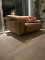 Beige leren 1,5 sits bank van het merk Topform, Ophalen, Gebruikt, Leer, Rechte bank