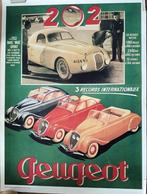 Peugeot 202 poster, Auto's, Ophalen of Verzenden, Zo goed als nieuw