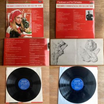 Vintage kerstmuziek Mantovani orkest LP vinyl dubbelaar beschikbaar voor biedingen