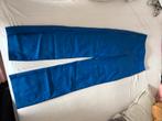 blauwe leren broek Costes, maat 34, Kleding | Dames, Broeken en Pantalons, Blauw, Ophalen of Verzenden, Zo goed als nieuw, Maat 34 (XS) of kleiner