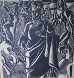 Hubert Bekman Edelman prachtige gravure - houtdruk unframed, Antiek en Kunst, Ophalen of Verzenden