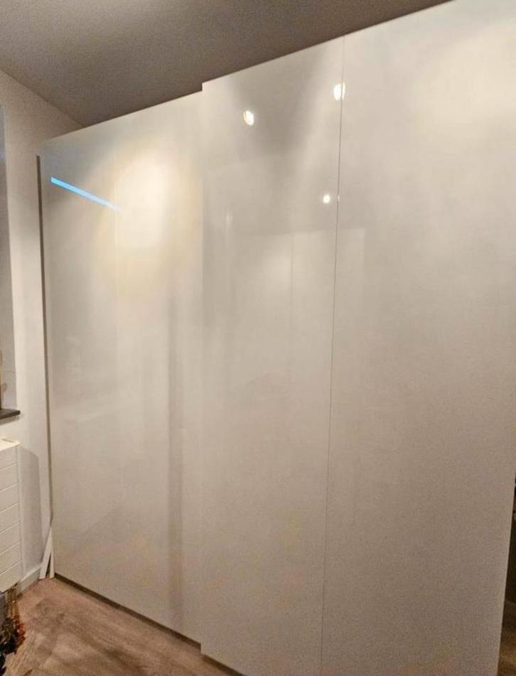 HASVIK PAX Schuifdeur, set van 2, hoogglans wit, 200x236 cm, Huis en Inrichting, Kasten | Kledingkasten, Zo goed als nieuw, 200 cm of meer