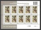 De vier Jaargetijden: Winterlandschap met schaatsers, Postzegels en Munten, Postzegels | Nederland, Na 1940, Ophalen of Verzenden
