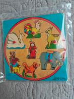 Houten vintage insteekpuzzel, Ophalen of Verzenden, Gebruikt