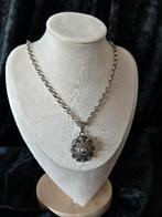 Zilveren jasseron ketting 148 met een hanger zeeuwse knoop, Met hanger, Zilverzolder, Ophalen of Verzenden, Zo goed als nieuw