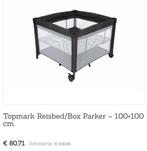 Reisbed/box parker 100x100, Kinderen en Baby's, Babywiegjes en Ledikanten, Ophalen of Verzenden, Zo goed als nieuw, Reisbedje