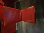 Design eetkamerstoelen, Huis en Inrichting, Stoelen, Ophalen, Gebruikt, Rood, Leer