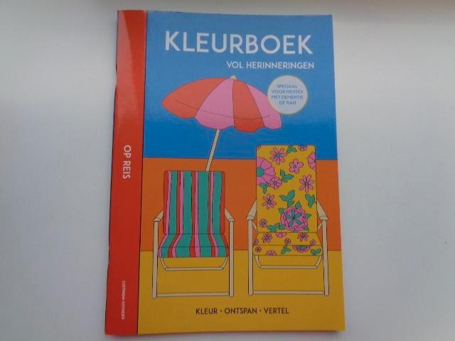 Kleurboek vol herinneringen - Op reis - Kleur ontspan vertel, Boeken, Hobby en Vrije tijd, Zo goed als nieuw, Overige onderwerpen
