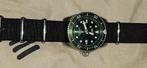 Seiko Solar Divers 200m - groene dial en bezel, Sieraden, Tassen en Uiterlijk, Horloges | Heren, Ophalen, Polshorloge, Zo goed als nieuw