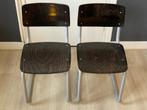 Vintage buisstoelen, Huis en Inrichting, Stoelen, Ophalen, Zo goed als nieuw